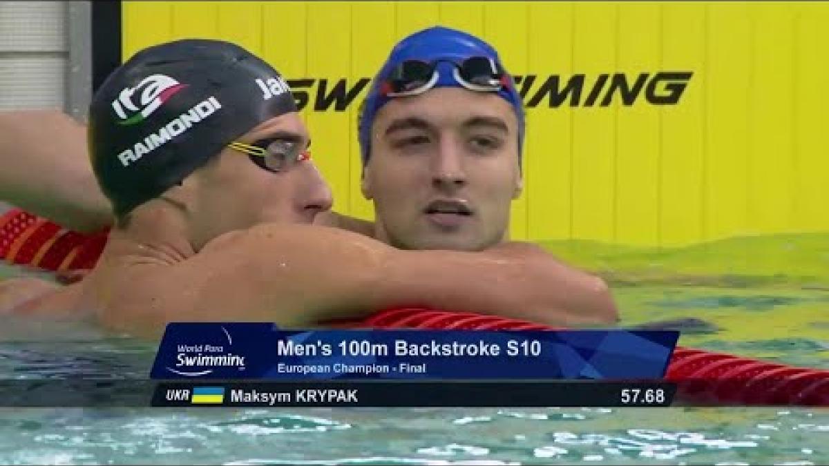Men's 100m Backstroke S10 Final | Dublin 2018