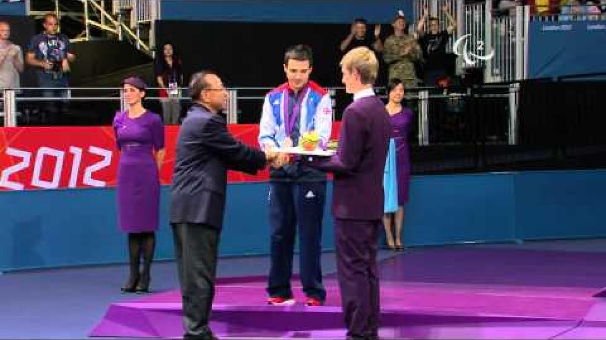 Table Tennis   Men's Singles Class 7   Medal Ceremony   London 2012 Paralympic Games