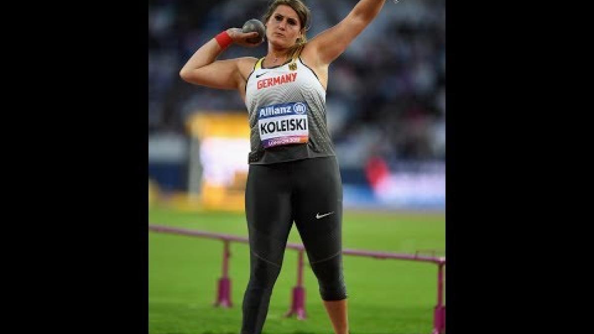 Charlotte KOLEISKI Gold Women’s Shot Put F44 |Final| London 2017 World Para Athletics Championships