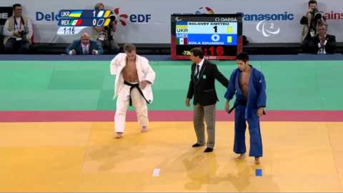 Judo - Men - 73 kg Semi Final A - Ukraine versus Mexico -  2012 London Paralympic Games