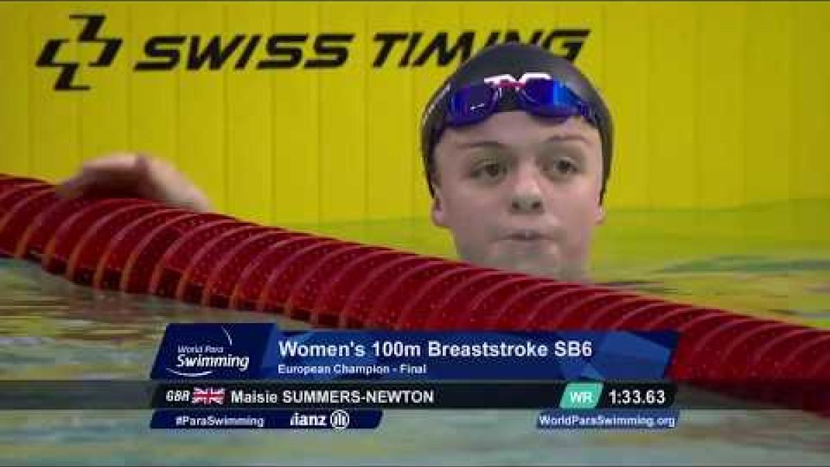 Women's 100m Breaststroke SB6 Final | Dublin 2018