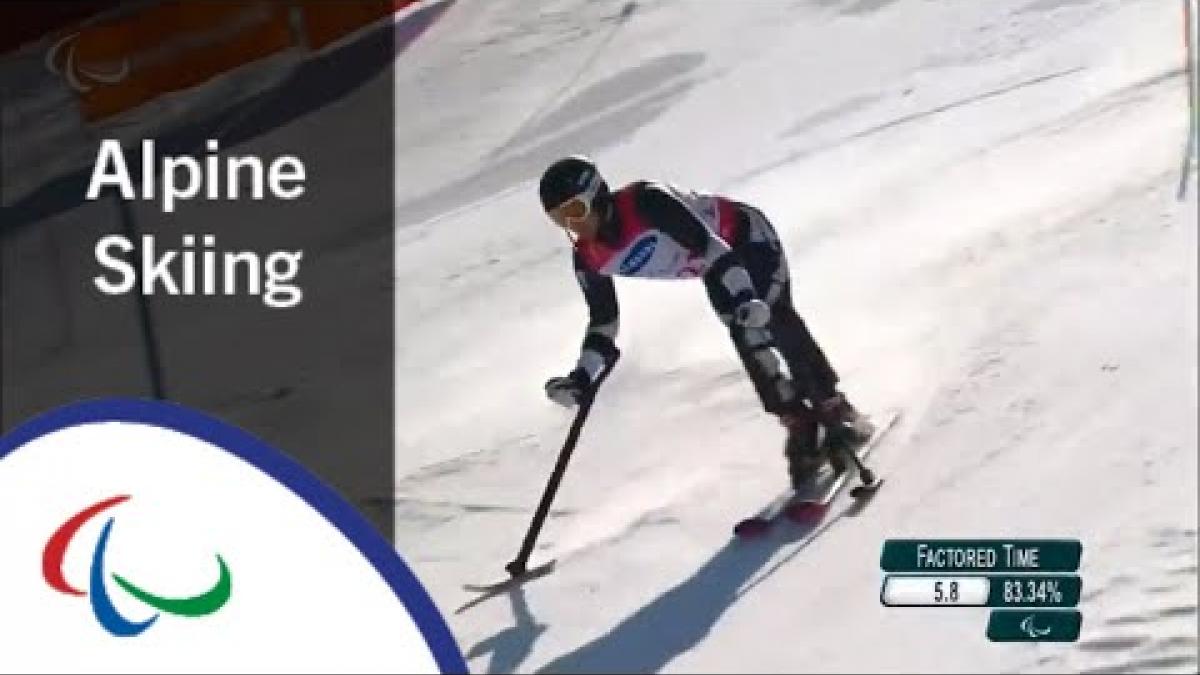 Adam HALL | Men's Slalom Run 1&2 |Alpine Skiing | PyeongChang2018 Paralympic Winter Games