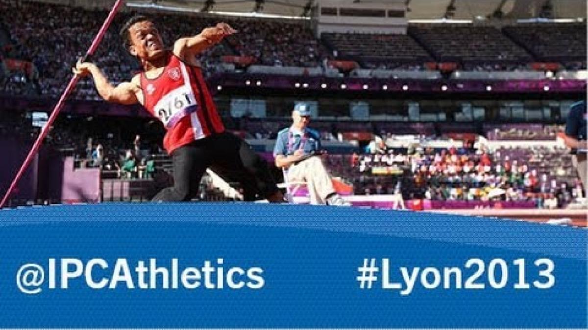 2013 IPC Athletics World Championships Lyon Tuesday, 23 July, morning session