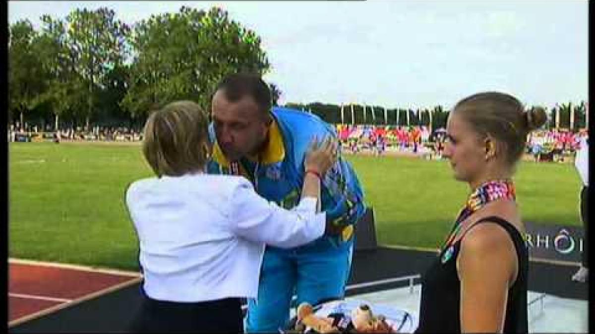 Athletics - men's shot put F46 Medal Ceremony - 2013 IPC Athletics World Championships, Lyon