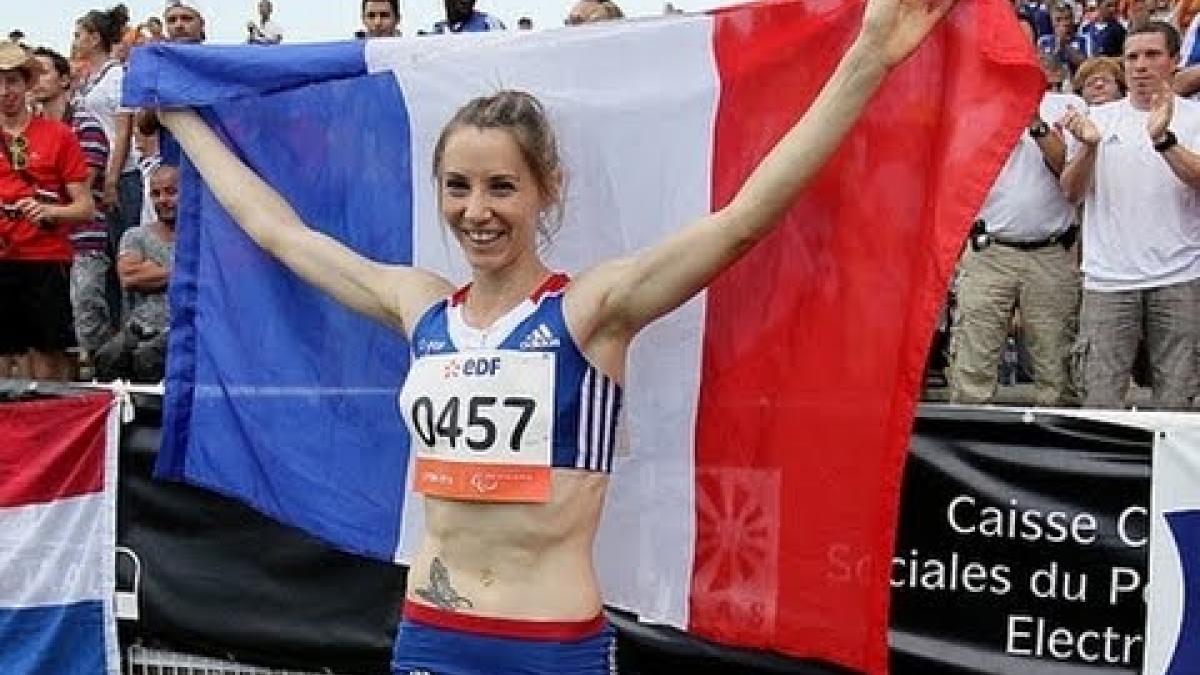 Athletics - Marie-Amelie Le Fur - women's long jump T44 final - 2013 IPC Athletics World C...