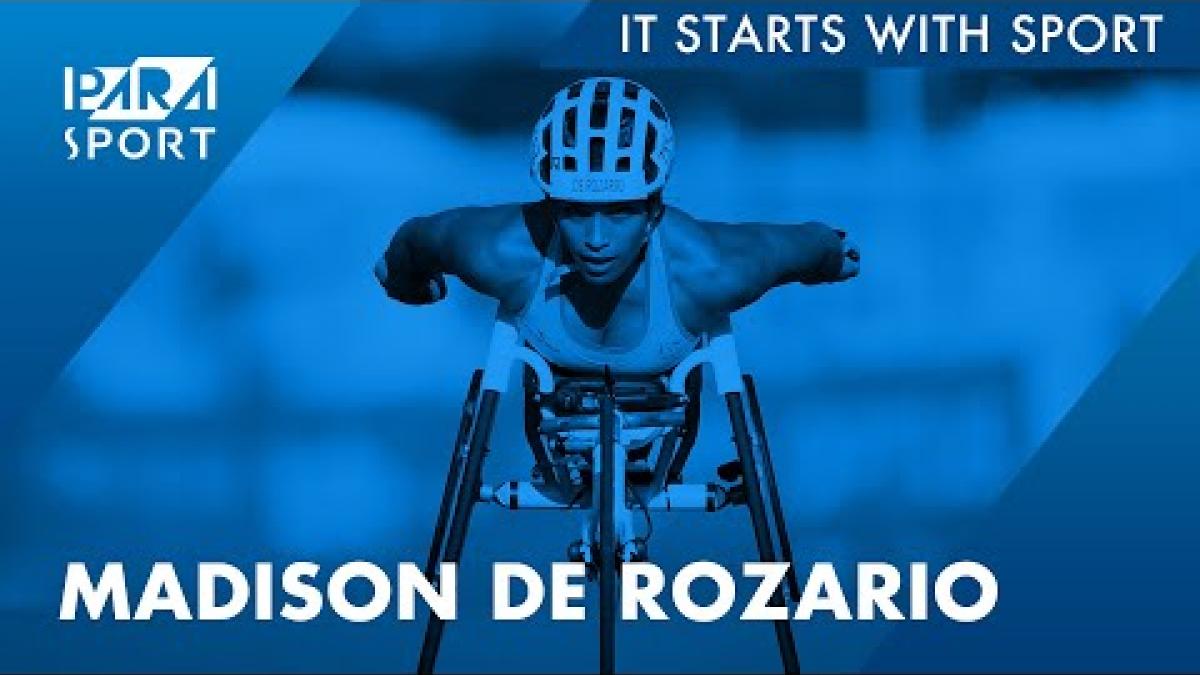 Madison de Rozario for It Starts With Sport series