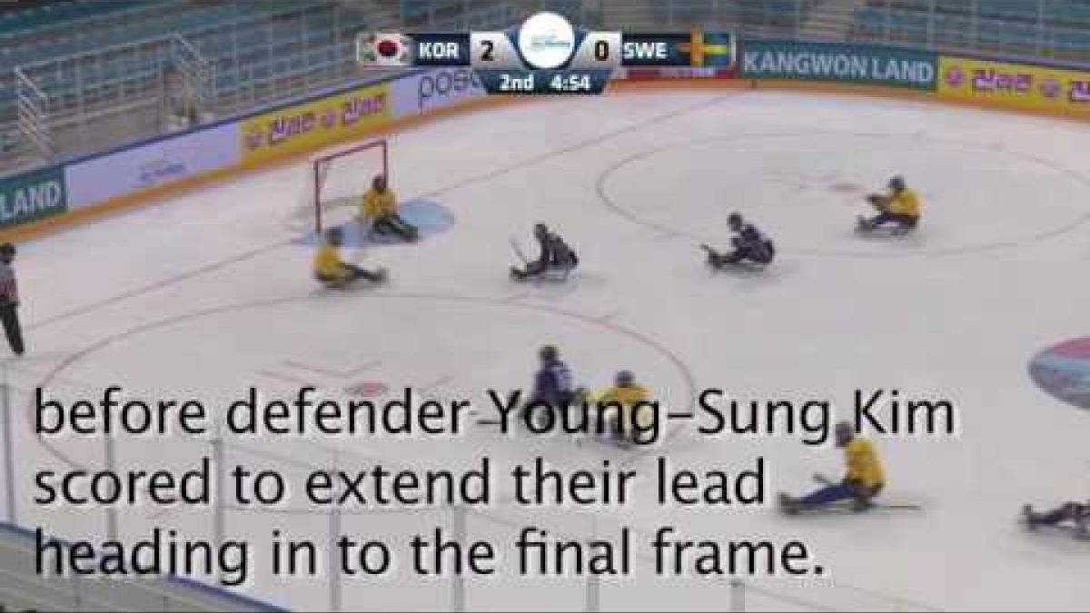 2017 World Para ice hockey Championships, South Korea v Sweden, Game Highlights