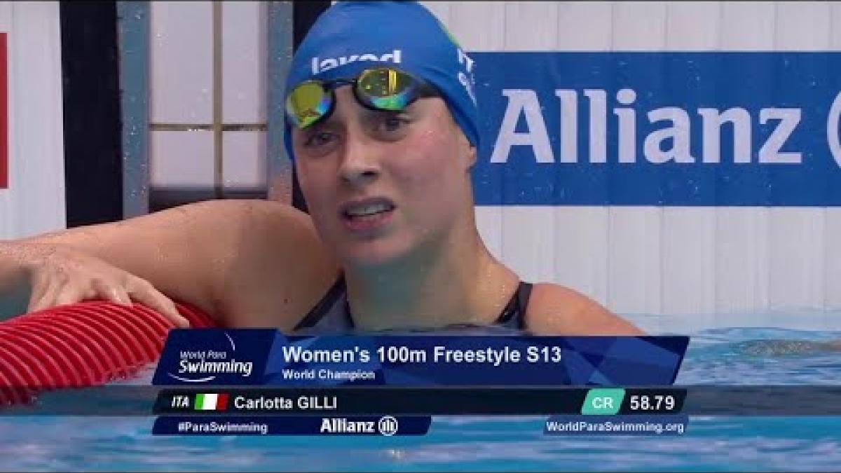 Women's 100m Freestyle S13 Final | London 2019