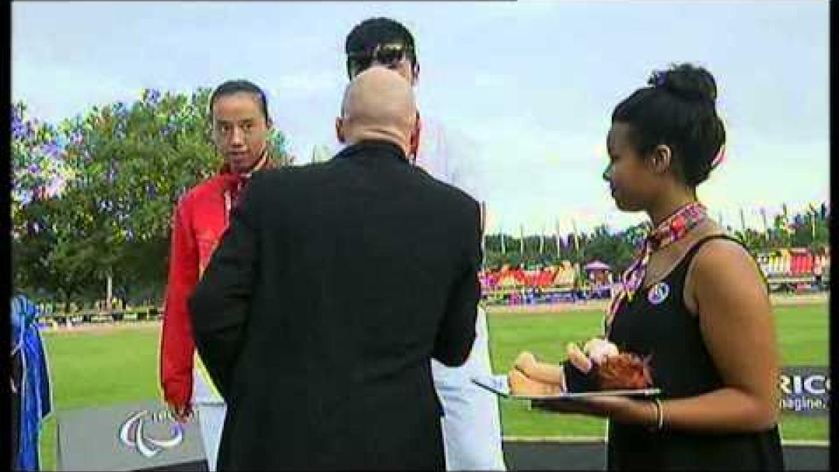 Athletics - women's 100m T12 Medal Ceremony - 2013 IPC Athletics World Championships, Lyon