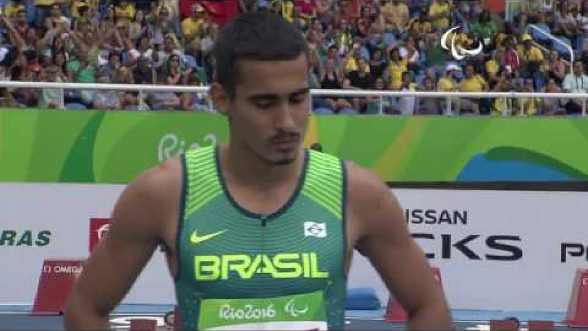 Athletics | Men's 100m - T12 Round 1 Heat 3 | Rio 2016 Paralympic Games