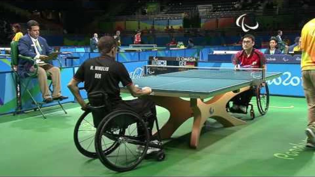 Table Tennis | GER vs KOR | Men's Singles - Class 1 | Rio 2016 Paralympic Games