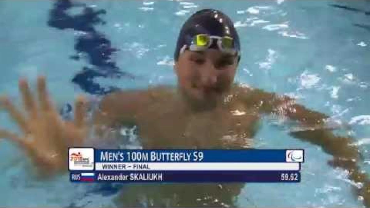 Men's 100m Butterfly S9 | Final | 2015 IPC Swimming World Championships Glasgow