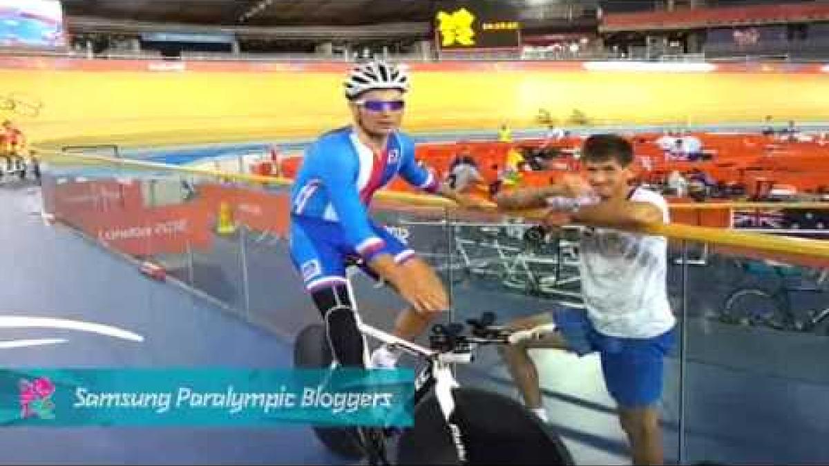 Jiri Jezek - London Velodrome training, Paralympics 2012