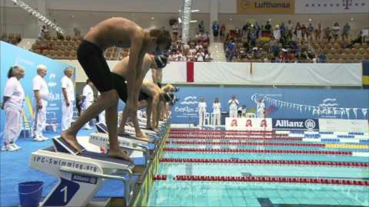 Men's 100m Breaststroke SB8 2011 IPC Swimming Euros 