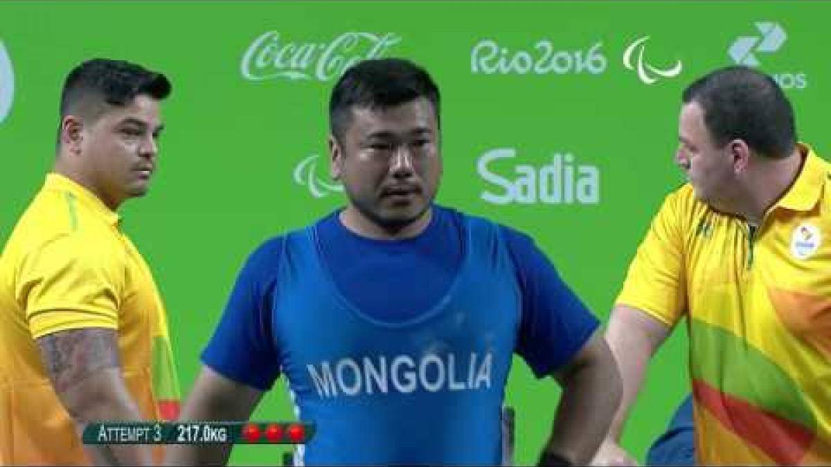 Powerlifting | ENKHBAYAR Sodnompiljee Mongolia | Men’s - 88kg | Rio 2016 Paralympic Games