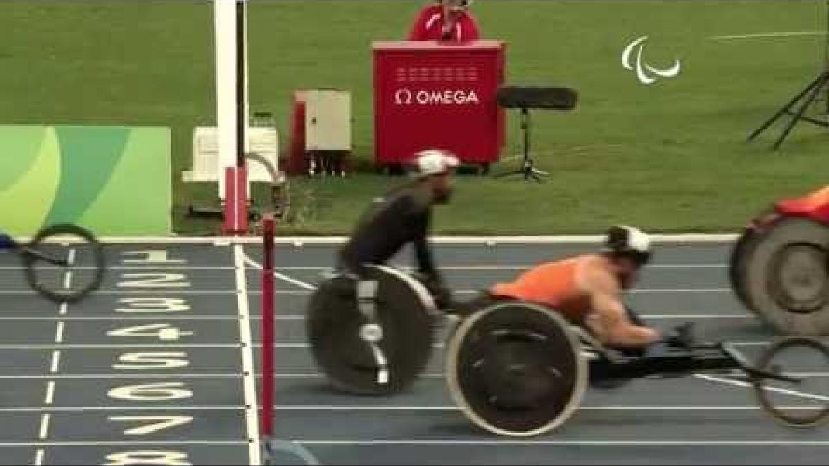 Athletics | Men's 400m - T54  Round 1 Heat 1 | Rio 2016 Paralympic Games