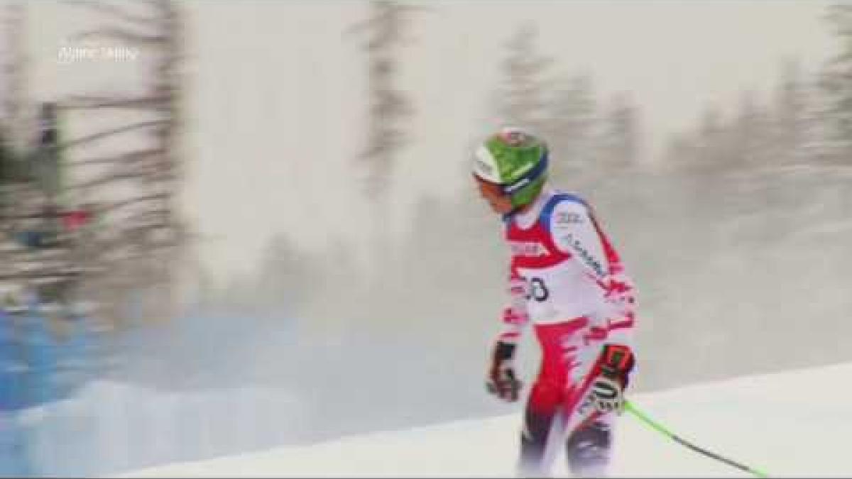 Markus Salcher wins men's downhill standing  | 2018 World Para Alpine Skiing World Cup Kimberley