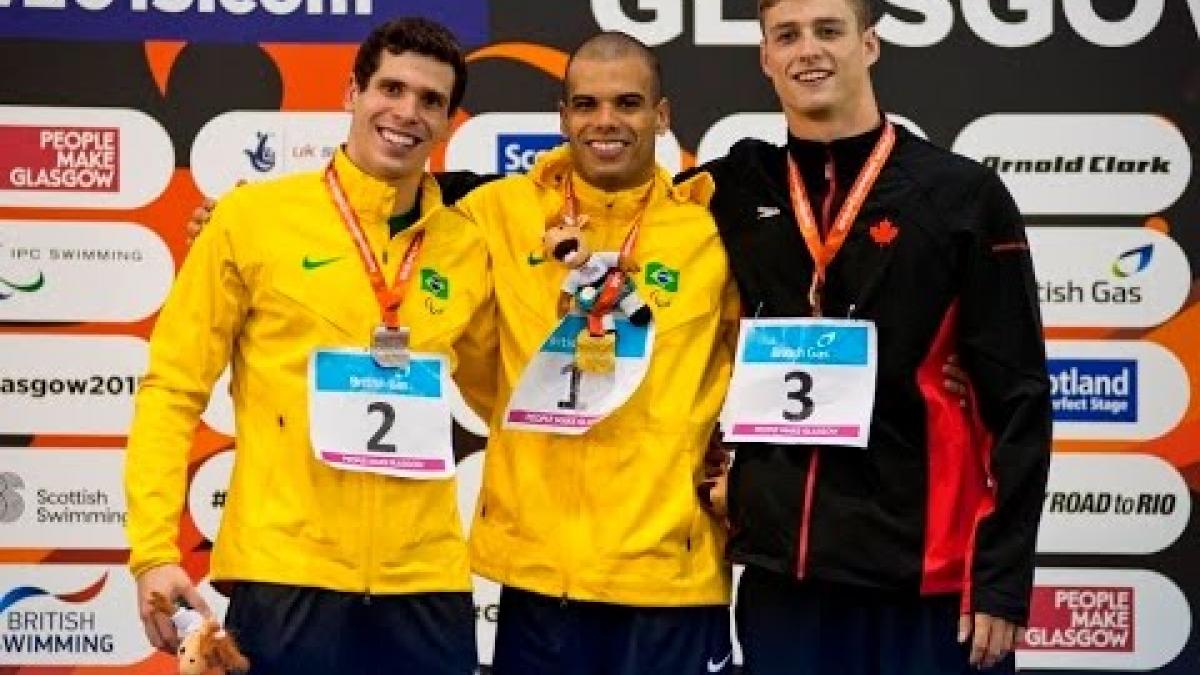 Men's 50m Freestyle S10 | Victory Ceremony | 2015 IPC Swimming World Championships Glasgow