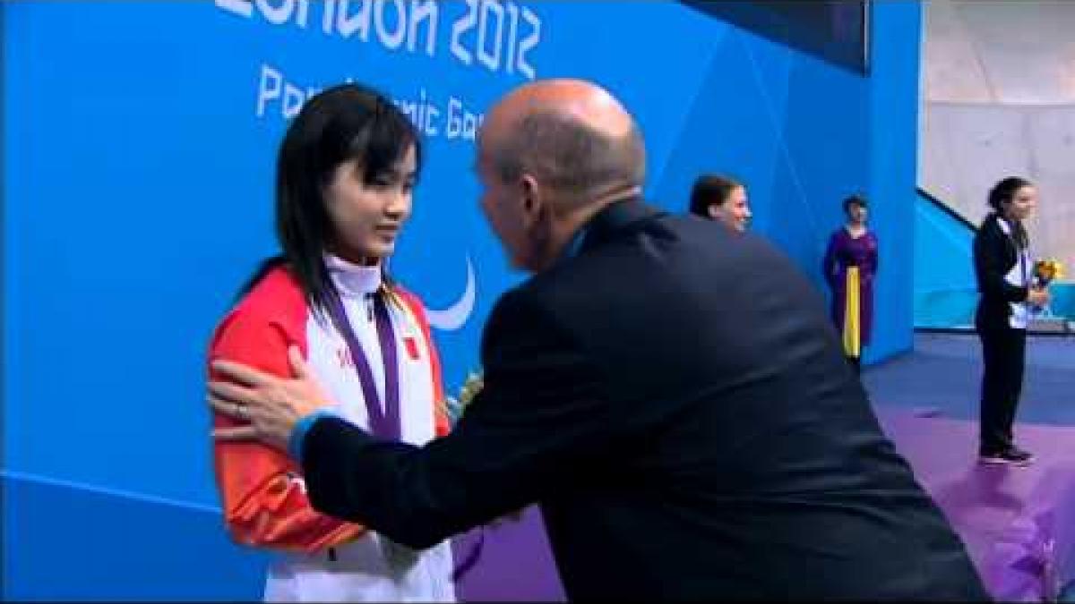 Swimming - Women's 50m Freestyle - S11 Victory Ceremony - 2012 London Paralympic Games