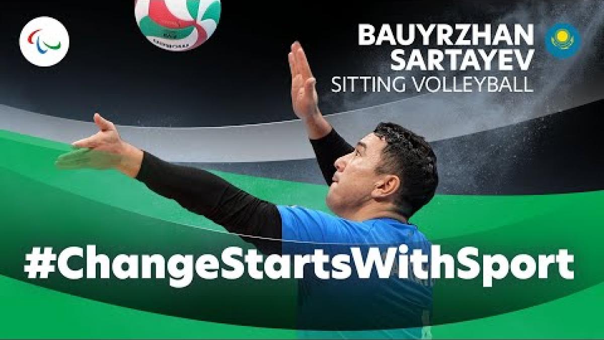 #ChangeStartsWithSport - From Adversity to Triumph: Bauyrzhan Sartayev's Volleyball Journey 🌟🏅