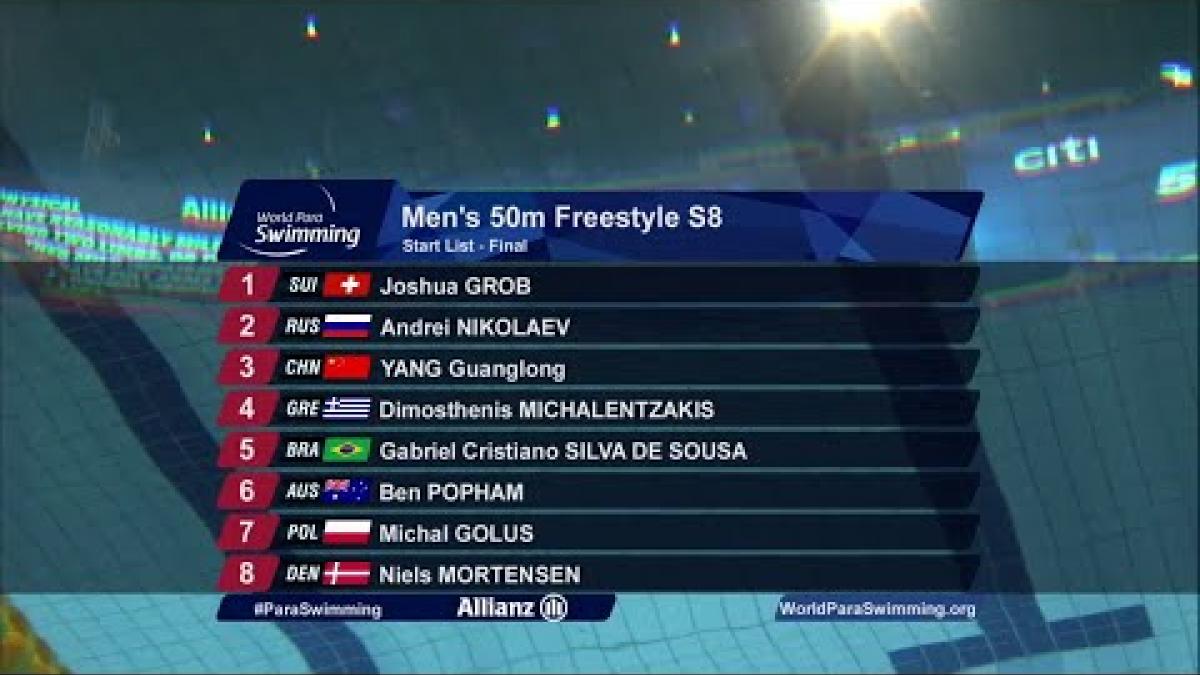 Men's 50m Freestyle S8 Final | London 2019