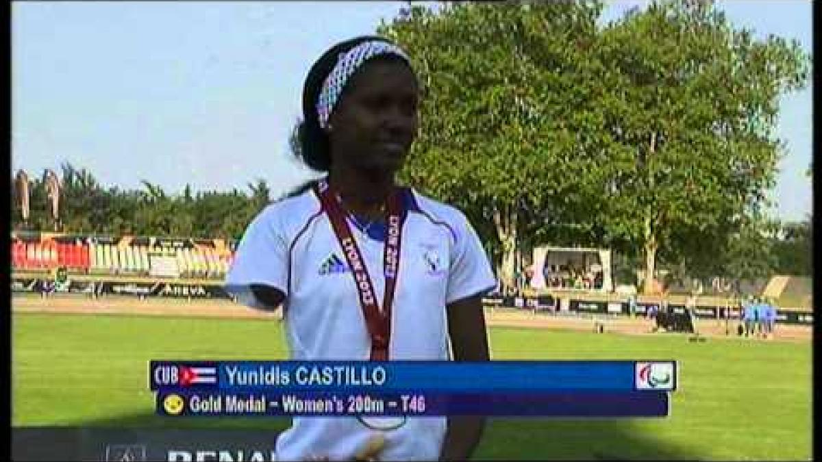 Athletics -  women's 200m T46 Medal Ceremony  - 2013 IPC Athletics World Championships, Lyon