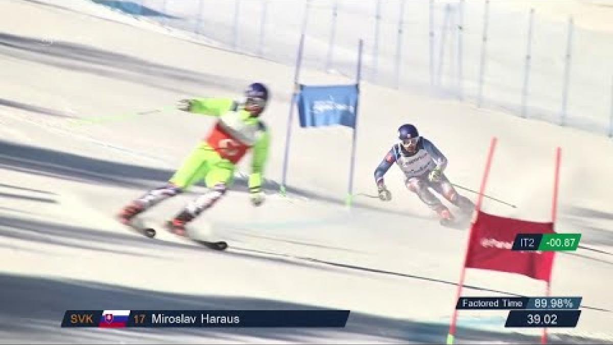 Miroslav Haraus | Giant Slalom Day Two | World Para Alpine World Cup | La Molina 2019