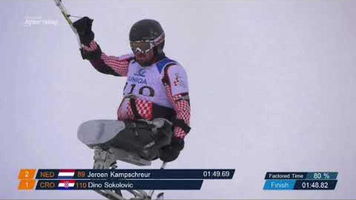 Dino Sokolovic sneaks in to take gold at Para Alpine World Cup!