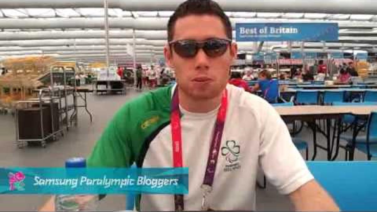 Samsung Blogger - Pre-run snack: Jason Smyth, Paralympics 2012