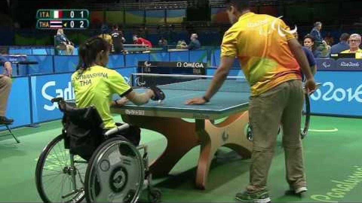 Table Tennis | ITA x THA | Women's Singles Class 1/2 | Rio 2016 Paralympic games