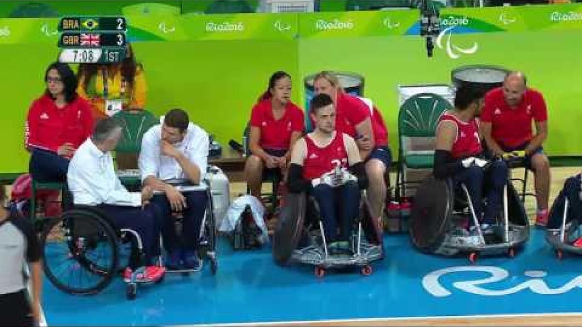 Wheelchair Rugby | Great Britain vs Brazil | Preliminary | Rio 2016 Paralympic Games