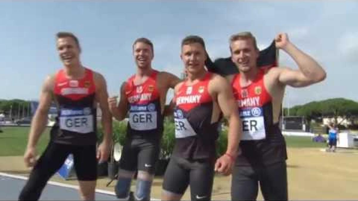 Men's 4x100 m  T42-47 | final | 2016 IPC Athletics European Championships Grosseto