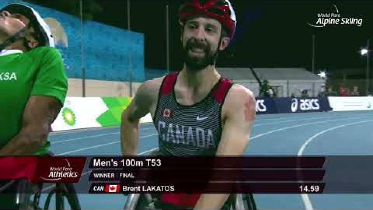 Men's 100m T53 Final | Dubai 2019
