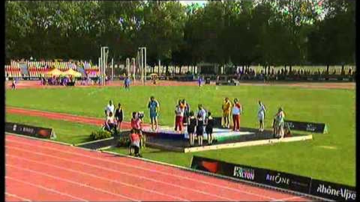 Athletics -  men's shot put F11 Medal Ceremony  - 2013 IPC Athletics World Championships, Lyon