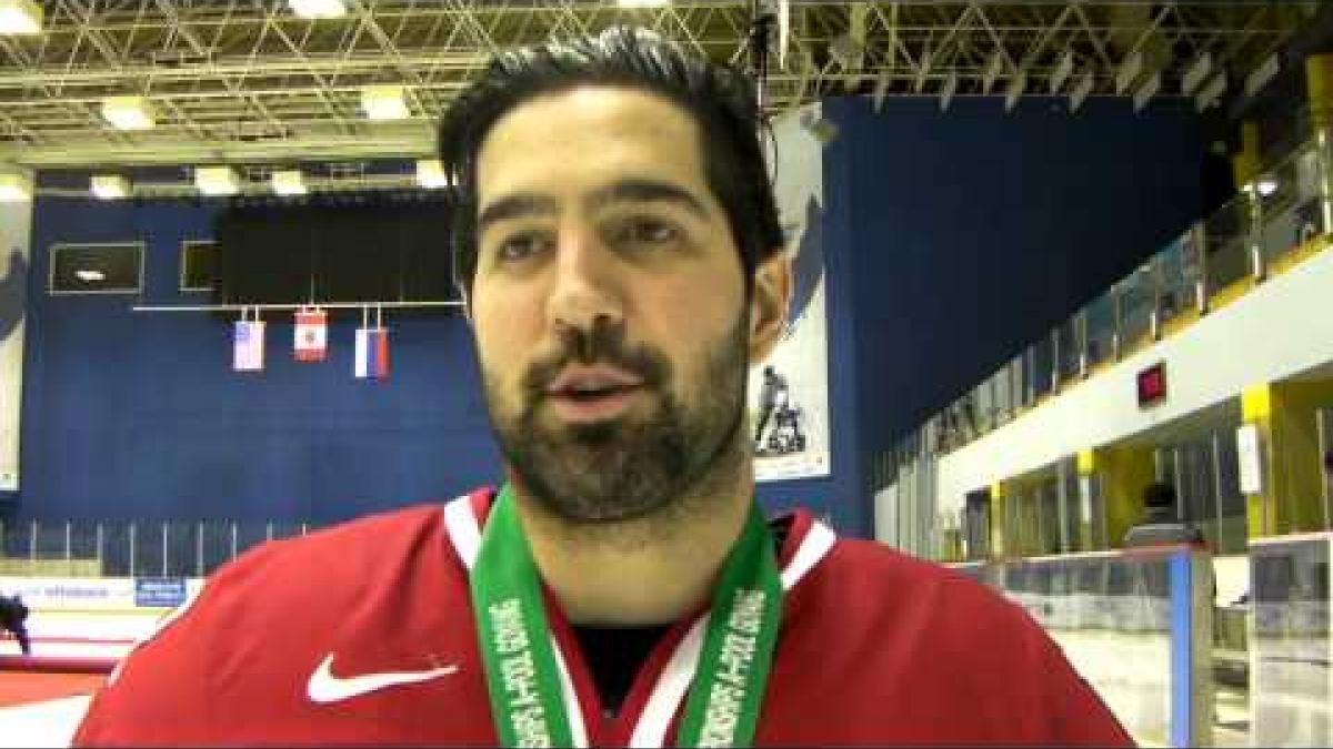 Canada's Greg Westlake wins gold - 2013 IPC Ice Sledge Hockey World Championships A-Pool