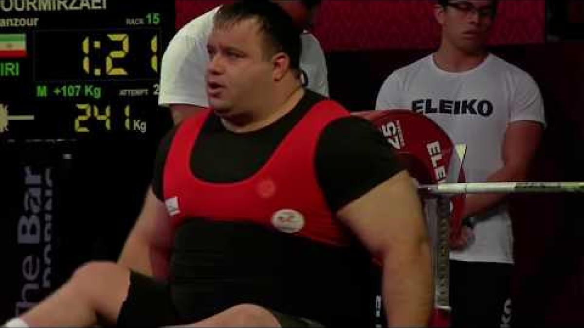 Mansour Pourmirzaei | Silver | Men&#039;s Over 107kg | Mexico City 2017 World Para Powerlifting