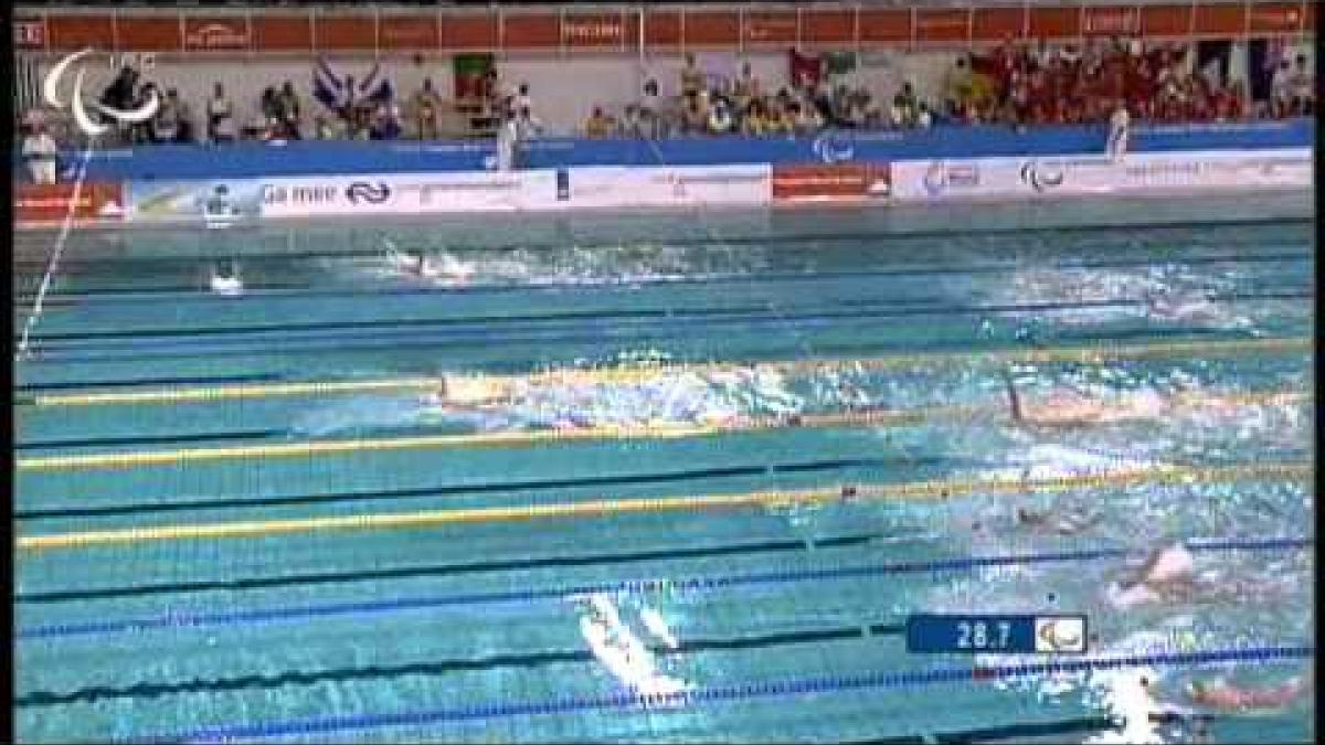 China winning the gold medal in the Women's 4x50m Medley Relay 20 Points 