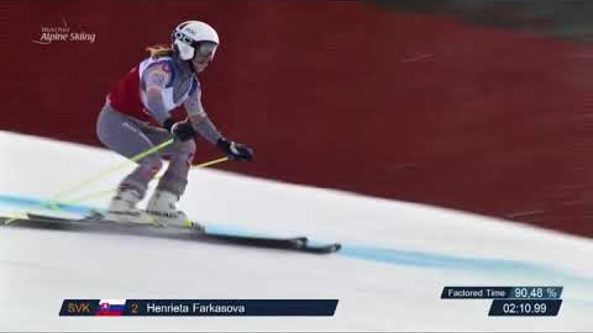 Henrieta Farkasova | Women Giant Slalom VI 2 | World Para Alpine World Cup 2018 | Kranjska Gora
