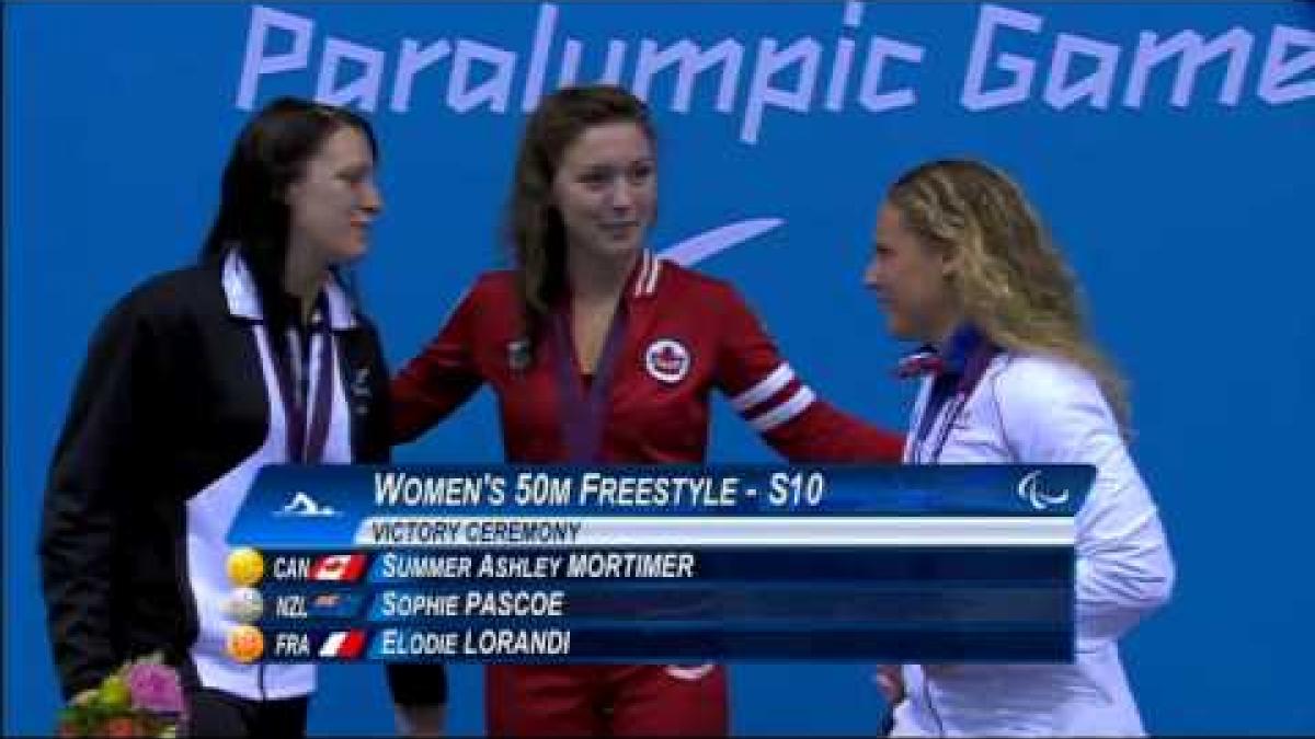 Swimming - Men's 100m Freestyle - S10 Victory Ceremony - London 2012  Paralympic Games4