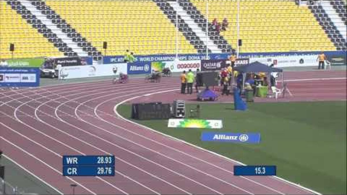 Women's 200m T53 | heat 1 |  2015 IPC Athletics World Championships Doha