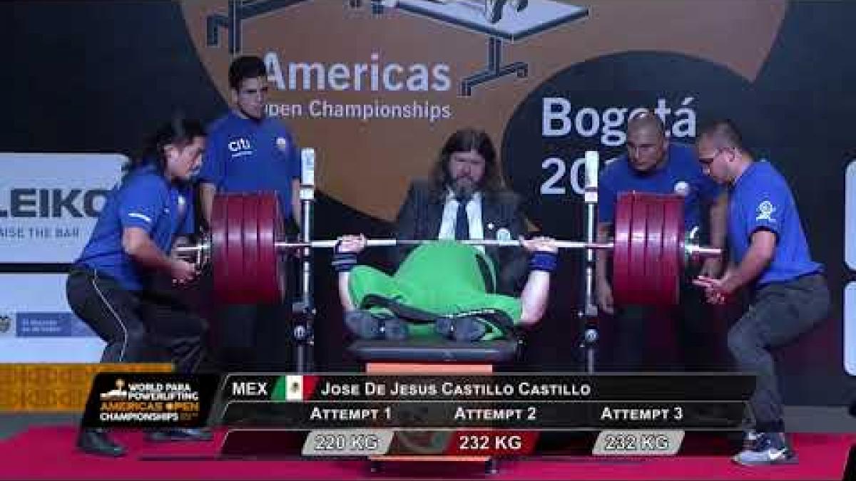 Jose Castillo Castillo | Mexico | Men's up to 107kg | WPPO Americas Champs | Bogota 2018