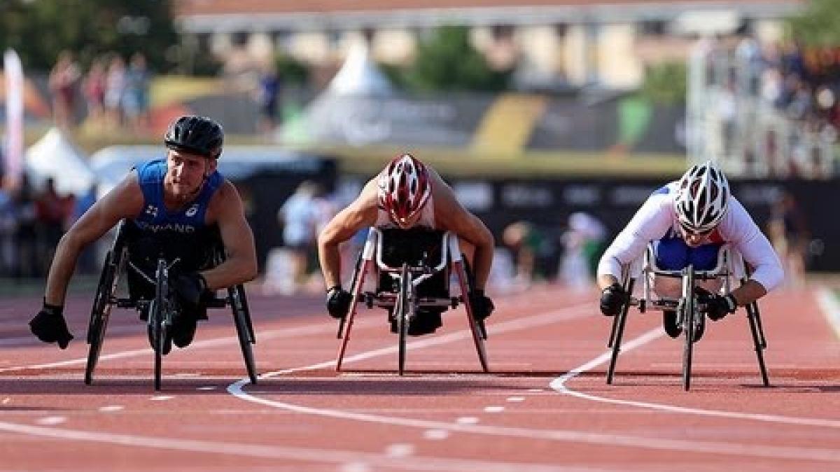 Athletics - men's 100m T34 final - 2013 IPC Athletics World Championships, Lyon