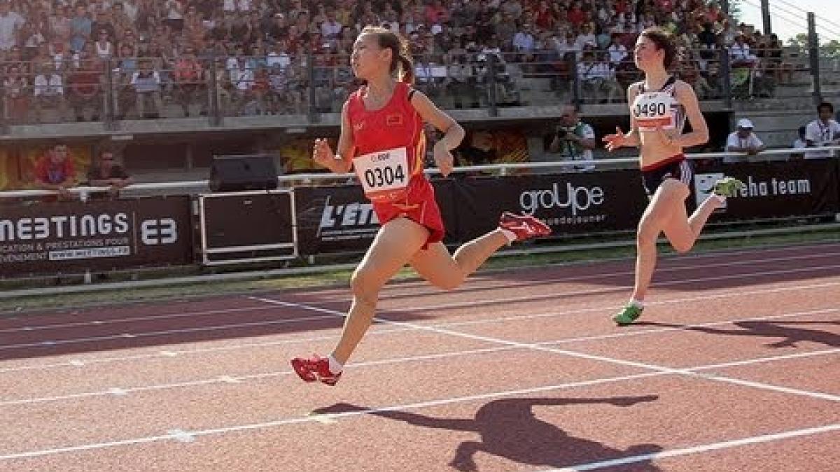 Athletics - women's 200m T38 semifinals 1 - 2013 IPC Athletics World Championships, Lyon