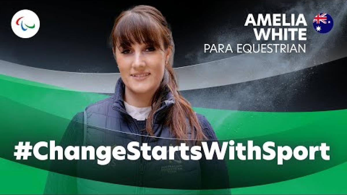 #ChangeStartsWithSport - Amelia White: The Unstoppable Force in Para Equestrian 🐎