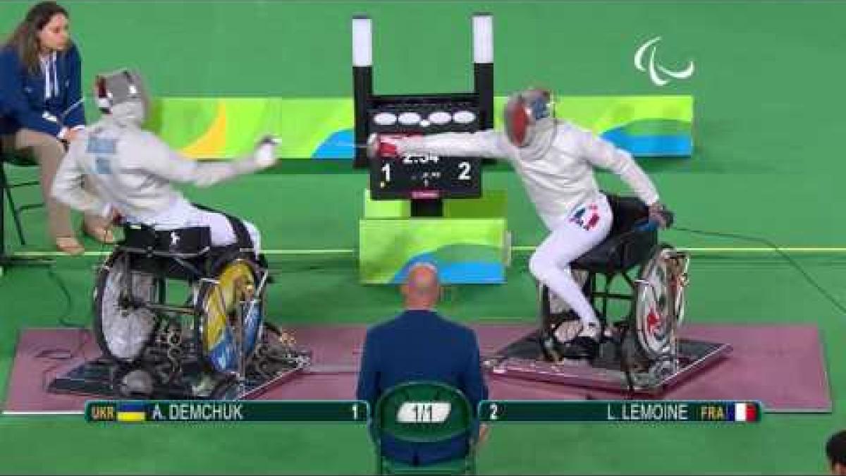 Wheelchair Fencing | Men's Individual SabreCat A | DEMCHUK v LEMOINE | Rio 2016 Paralympic Games HD