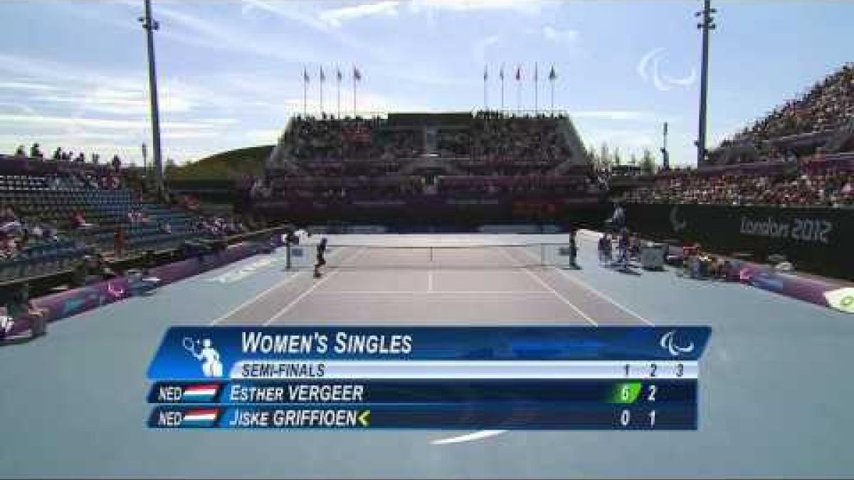 Wheelchair Tennis - NED vs NED - Women's Singles Semifinal - London 2012 Paralympic Games