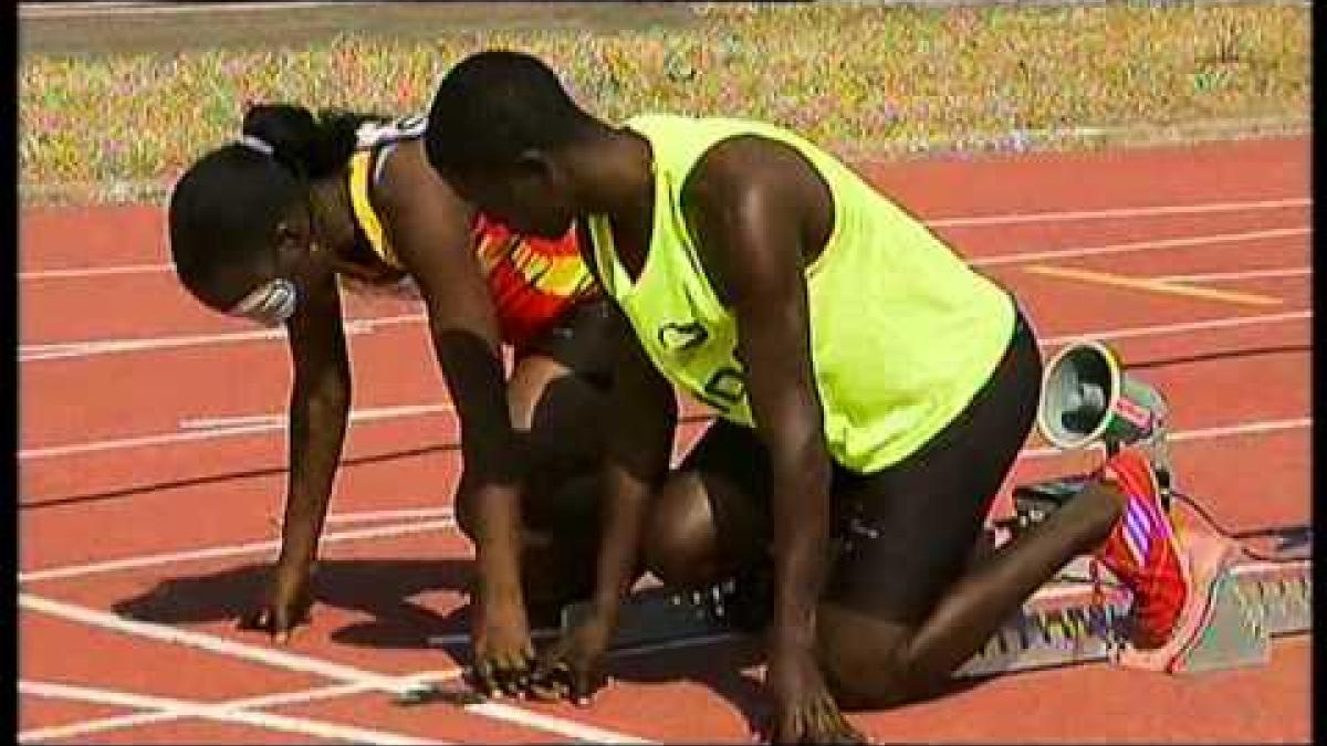 Athletics - women's 200m T11 semifinal 3 - 2013 IPC Athletics World Championships, Lyon