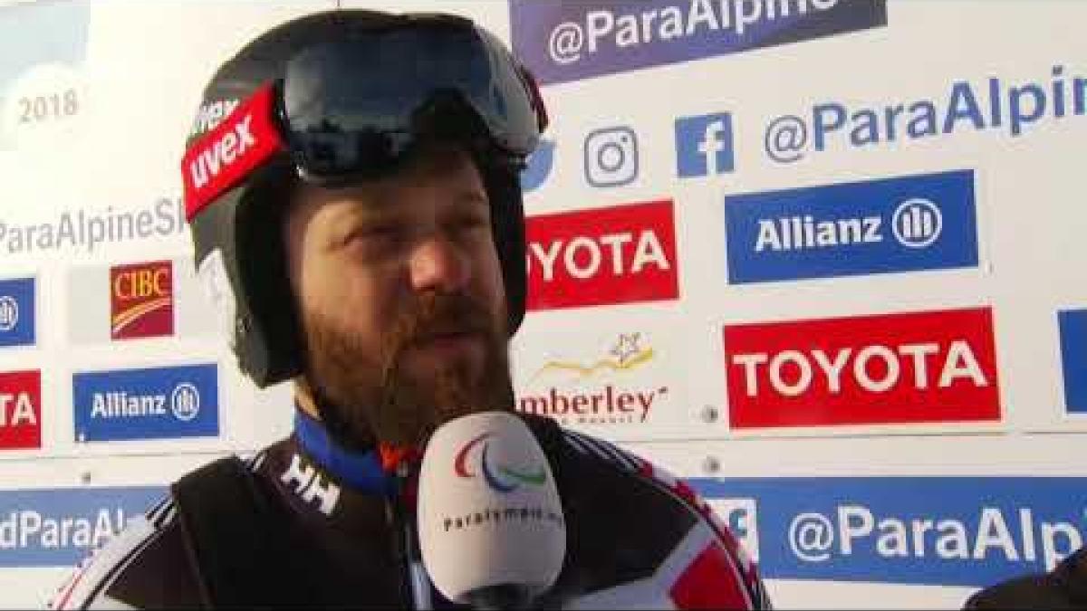 Canada&#039;s Kurt Oatway wins men&#039;s downhill sitting | 2018 World Para Alpine Skiing World Cup