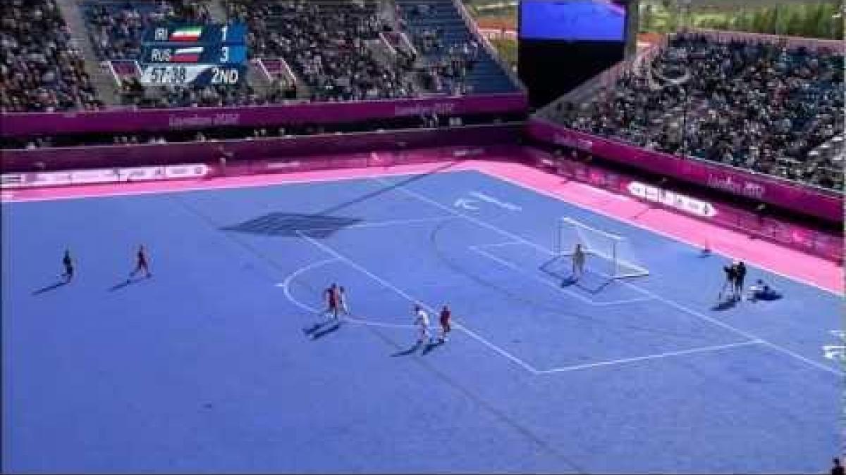Football 7-a-side - IRI vs RUS - 2nd half - Men's Pool A Prelims - London 2012 Paralympic Games