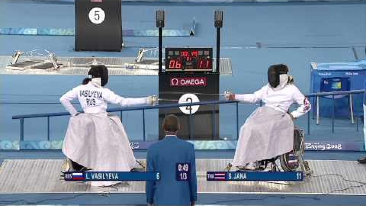 Fencing Individual Epee Cat. B Women's Bronze Medal Contest - Beijing 2008 Paralympic Games